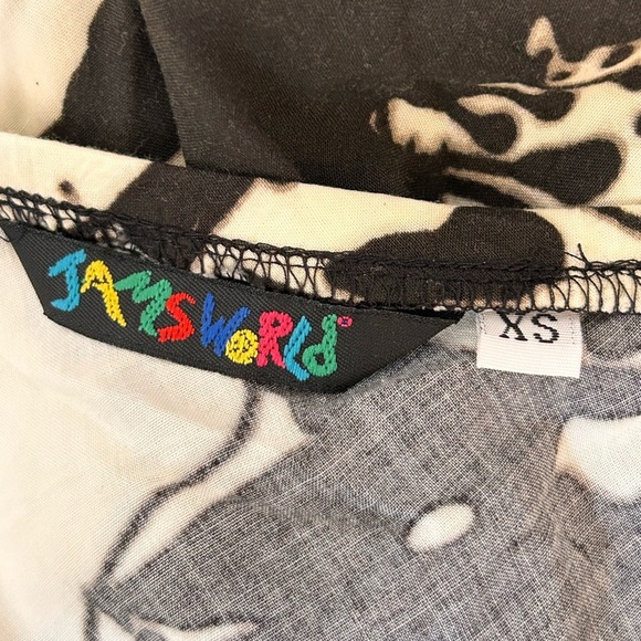 Jams World Women’s Floral Hibiscus Print Fit and Flare Midi Dress Resortwear, XS - Picture 9 of 11